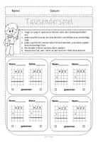 Vorschau - Arbeitsblätter - Kostenlos: Tausenderspiel zur schriftlichen Addition - Deckblatt
