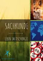 Vorschau - Arbeitsblätter - Leben im Dschungel Steckbrief Texte Aufgaben Spiel Lösung - Deckblatt