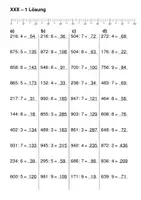 Vorschau - Arbeitsblätter - Einfache Rechen-Übungsblätter - Divisionsaufgaben im ZR von 0 bis 1.000 (nur die schwere von 3 Differenzierungsstufen) - Seite 3