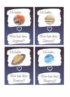 Vorschau - Spiele - Ich habe - Wer hat? Lesespiel für die Grundschule (Planeten) - Seite 2