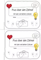 Vorschau - Arbeitsblätter - Zehnerübergang - Mini-Heft (Erst bis zur 10) #silvesterknaller23 - Seite 3