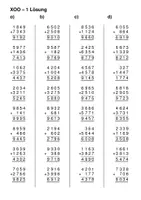 Vorschau - Stationenlernen - Einfache Rechen-Übungsblätter - Additionsaufgaben im ZR von 0 bis 1.000.000 (nur die leichte von 3 Differenzierungsstufen) - Seite 2