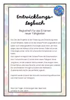 Vorschau - Arbeitsblätter - Entwicklungs-Logbuch für das Erlernen neuer Fähigkeiten - Seite 1