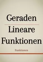 Vorschau - Präsentationen/Tafelbilder - Tafelbilder - Lineare Funktionen - Deckblatt