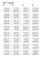 Vorschau - Arbeitsblätter - Einfache Rechen-Übungsblätter - Subtraktionsaufgaben im ZR von 0 bis 1.000.000 (nur die schwere von 3 Differenzierungsstufen) - Seite 2