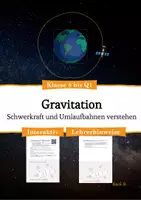 Vorschau - Stundenentwürfe - Gravitation und Umlaufzeiten in einer Simulation - Deckblatt