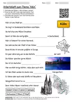 Vorschau - Arbeitsblätter - Lernposter + Arbeitsblatt "Köln" + Onlineübung & MP3 + Mindmap + Infografik - Seite 1