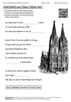 Vorschau - Arbeitsblätter - Lernposter + Arbeitsblatt "Kölner Dom" + Onlineübung & MP3 + Mindmap + Infografik - Seite 1