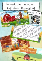 Vorschau - Spiele - Interaktive Lesespur "Bauernhof" (mit Quiz und Erklärvideo) - Deckblatt
