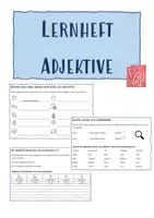 Vorschau - Arbeitsblätter - Wortarten - Lernheft ADJEKTIVE - Deckblatt