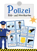 Vorschau - Poster - Polizei - Bild- und Wortkarten (DAF/DAZ) Flashcards - Deckblatt