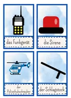 Vorschau - Poster - Polizei - Bild- und Wortkarten (DAF/DAZ) Flashcards - Seite 3