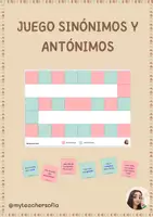 Vista previa - Juegos / Gamificación - Juego de sinónimos y antónimos - Portada