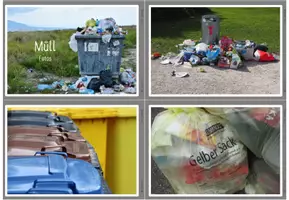 Vorschau - Bildkarten - Fotos - Müll/Recycling - Deckblatt