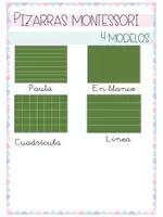 Vista previa - Tarjetas / Manipulativos - PIZARRAS MONTESSORI - Portada