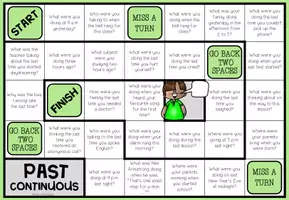 Vista previa - Juegos / Gamificación - PAST CONTINUOUS - Conversation Board Game - página 1