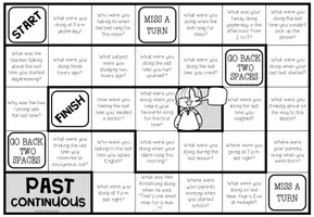Vista previa - Juegos / Gamificación - PAST CONTINUOUS - Conversation Board Game - página 2