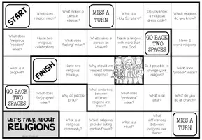Vista previa - Hojas de trabajo - RELIGIONS - Conversation Board Game - página 2