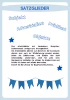 Vorschau - Arbeitsblätter - Satzglieder - Merksätze - Übungen - Seite 1
