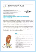Vorschau - Arbeitsblätter - Roboter bei der Arbeit − nützliche Helfer oder Konkurrenten? - Deckblatt