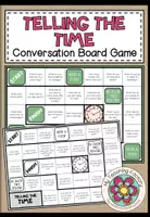 Vista previa - Hojas de trabajo - TELLING THE TIME - Conversation Board Game - Portada