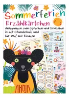 Vista previa - Juegos / Gamificación - Sommerferien - Erzählkärtchen Deutsch / DAZ / Alemán - Portada