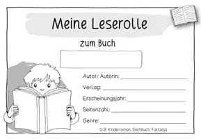 Vorschau - Arbeitsblätter - Leserolle blanko zur Buchvostellung oder als Lesetagebuch - Seite 2