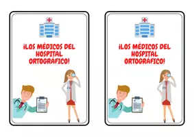 Vista previa - Hojas de trabajo - Los médicos del hospital ortográfico - Portada