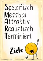 Vorschau - Mal- und Bastelvorlagen - Smarte Ziele - Minibuch und Merkzettel zur Zielsetzung - Seite 2
