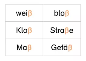 Vorschau - Spiele - Lesewörter Schreibwörter Sprechwörter ß - Seite 3