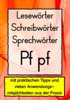 Vorschau - Spiele - Lesewörter Schreibwörter Sprechwörter Pf pf - Deckblatt