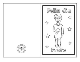 Vista previa - Manualidades / Dibujos para colorear - TARJETAS PLEGABLES DIA DEL PROFESOR - página 3