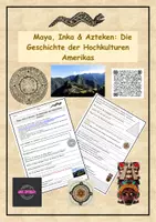 Vorschau - Stundenentwürfe - Maya, Inka & Azteken: Die Geschichte der Hochkulturen Amerikas, Dokumentation, QR-Code - Deckblatt