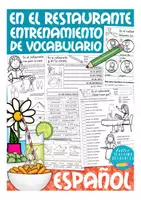 Aperçu - Jeux - EN EL RESTAURANTE - paquete de materiales para la primaria Español / E.L.E. Kit pédagogique - Page 1