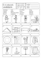 Aperçu - Feuilles d'exercices - en un restaurante / salir a comer - hojas de trabajo para las clases de español / Español como lengua extranjera - Page 3