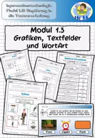 Vorschau - Stundenentwürfe - Modul 1.3: Grafiken, Textfelder und WortArt Informationstechnologie Lehrplan Plus - Deckblatt