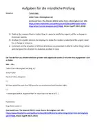 Vorschau - Arbeitsblätter - Abitur Englisch, mündliche Abiturprüfung, mock exam, racism, Klausuren Englisch - Seite 1
