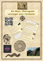 Vorschau - Arbeitsblätter - Die Maya: Überragende Leistungen einer Hochkultur, Dokumentation, QR-Code - Deckblatt