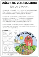 Vista previa - Hojas de trabajo - EN LA GRANJA - Rueda de Vocabulario - página 1