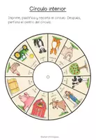 Vista previa - Hojas de trabajo - EN LA GRANJA - Rueda de Vocabulario - página 3