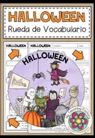 Vista previa - Hojas de trabajo - HALLOWEEN - Rueda de Vocabulario - Portada