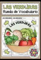 Vista previa - Hojas de trabajo - LAS VERDURAS - Rueda de Vocabulario - Portada