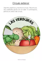 Vista previa - Hojas de trabajo - LAS VERDURAS - Rueda de Vocabulario - página 2