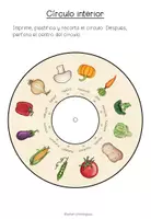 Vista previa - Hojas de trabajo - LAS VERDURAS - Rueda de Vocabulario - página 3