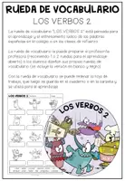 Vista previa - Hojas de trabajo - LOS VERBOS 2 - Rueda de Vocabulario - página 1