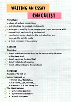 Vorschau - Merkblätter - writing an essay checklist, skill files, useful tips, Oberstufe Englisch - Deckblatt