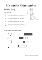 Vorschau - Arbeitsblätter - Notenwerte, Lerntheke Notenwerte, Grundschule Musik - Seite 2