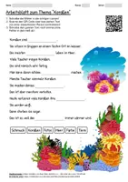 Vorschau - Arbeitsblätter - Arbeitsblatt "Korallen" + Onlineübung & MP3 + Mindmap + Infografik - Deckblatt
