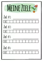Vorschau - Arbeitsblätter - SMARTe Ziele - Tracker - Seite 3