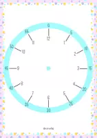 Vista previa - Manualidades / Dibujos para colorear - Las horas del reloj - página 3